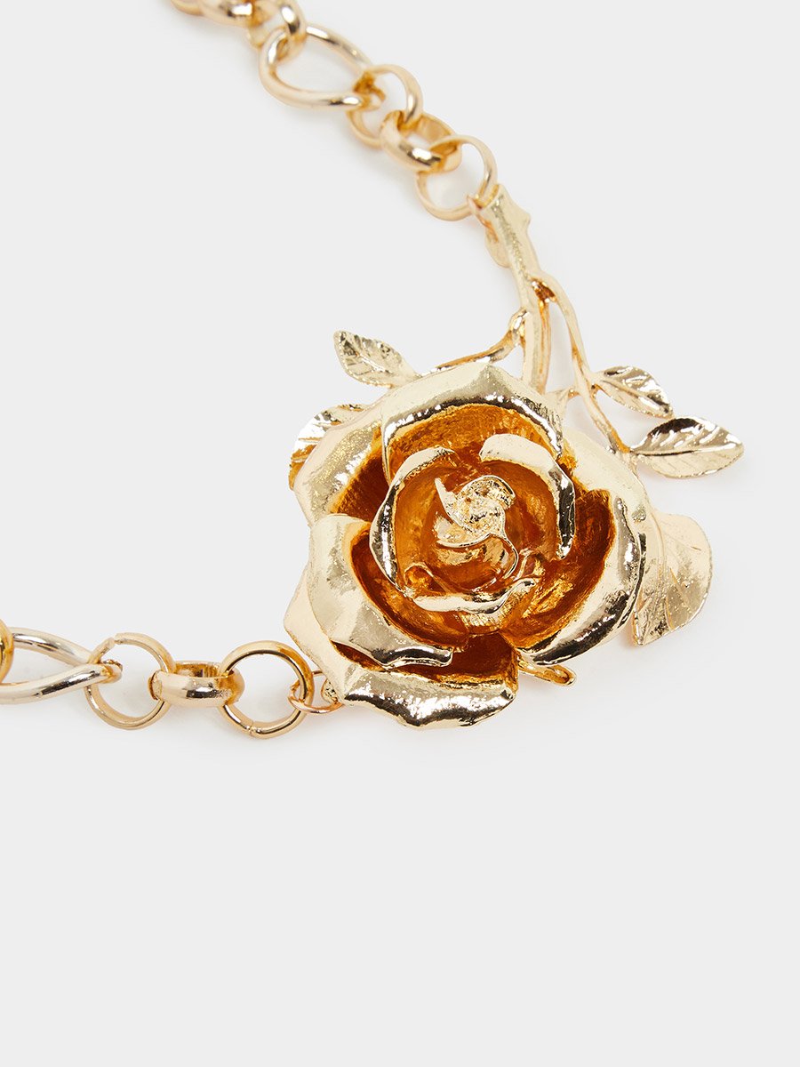 عقد بسلسلة وقلادة زهرة ثلاثية الأبعاد