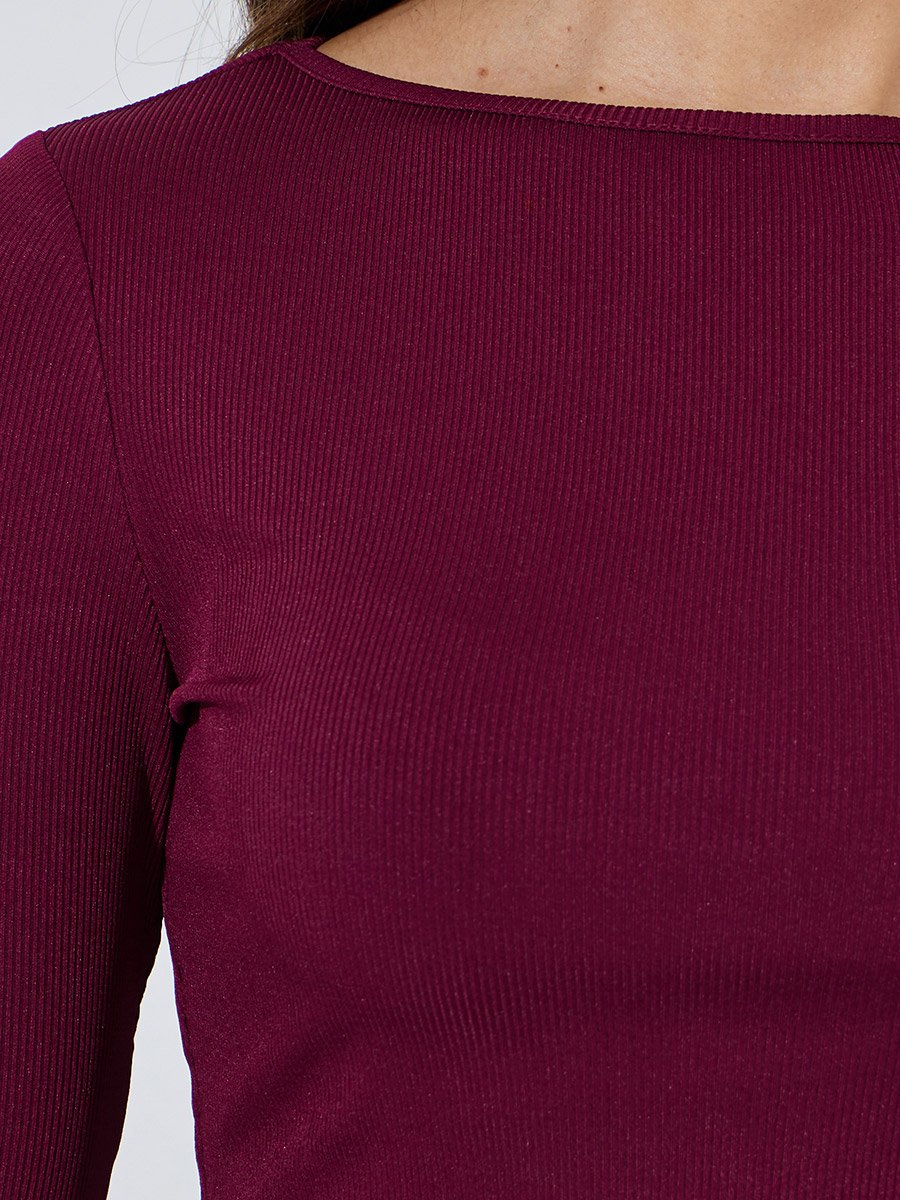 Pack of 2 - Solid Bell Sleeves Knitted Top