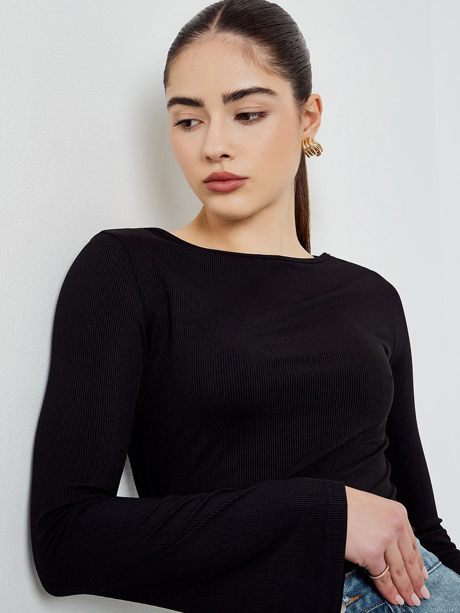 Pack of 2 - Bell Sleeves Knitted Top
