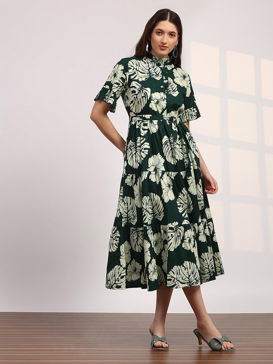 midi white bow dress Cristina Bow-Tie Back Midi Dress
