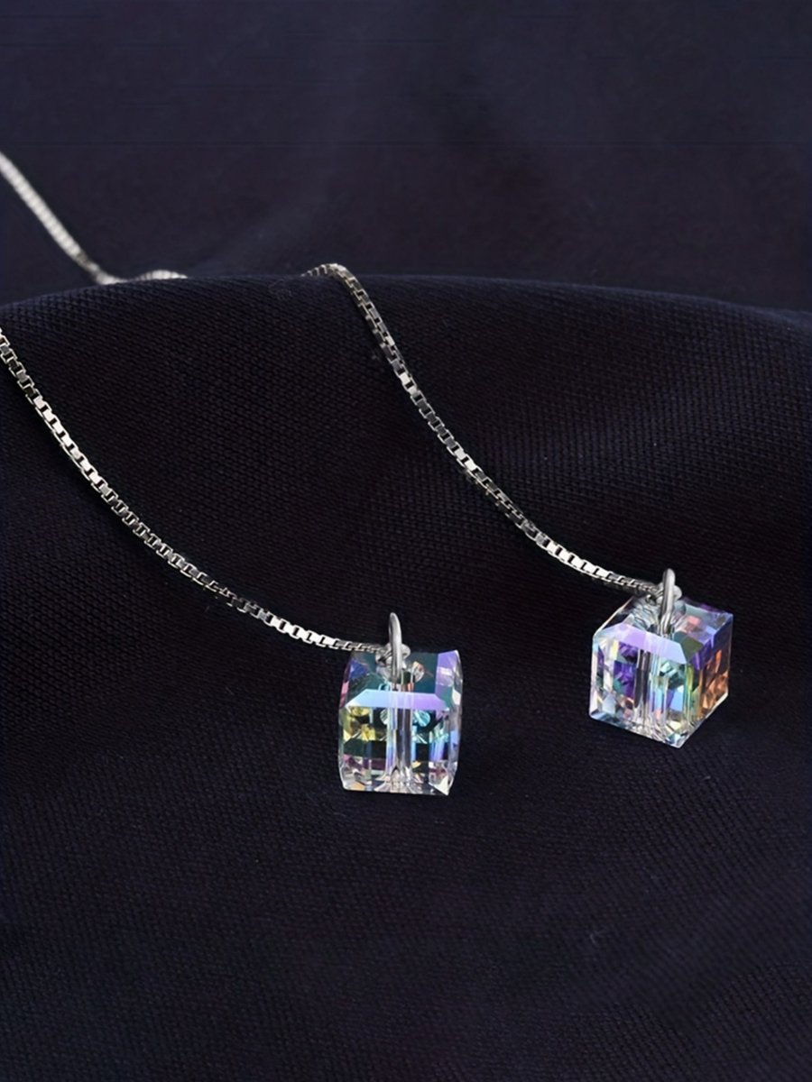 Square Rhinestone Earrings