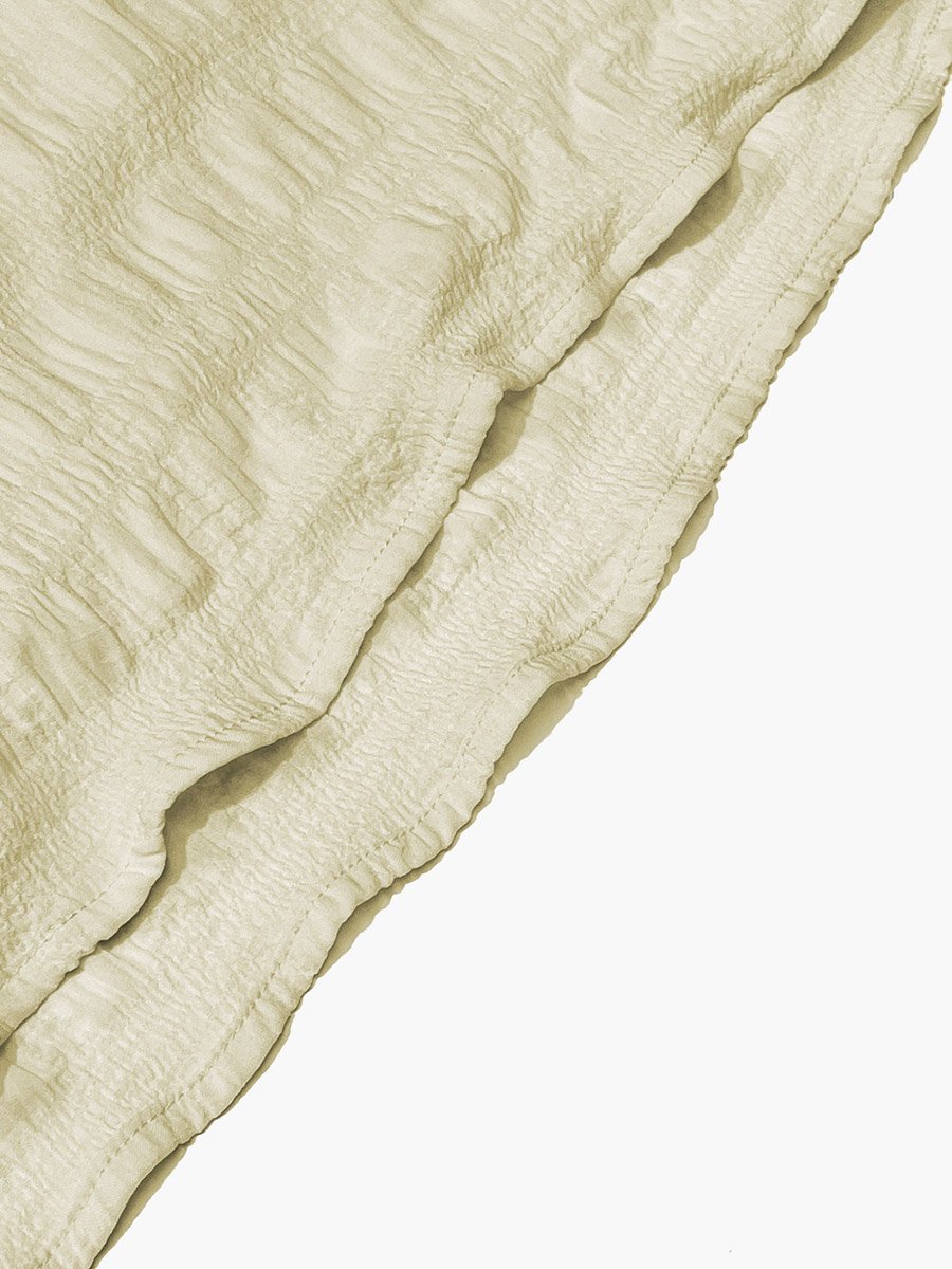 Women Beige Texture Embroidered Top