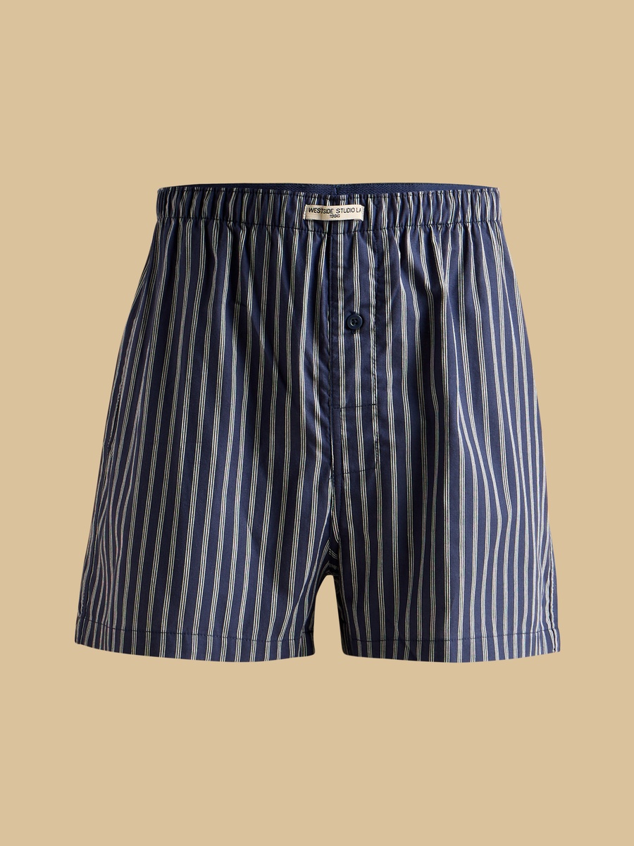 Pack of 2 - Checked Woven Boxers with Elasticated Waistband
