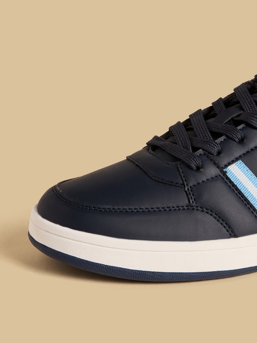 Panelled Lace-Up Sneakers