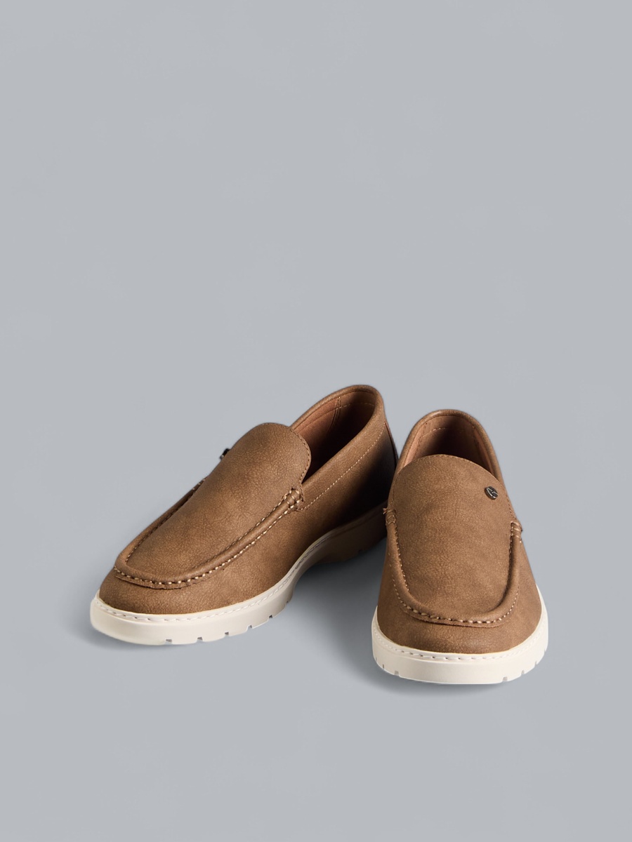 Plain Slip-On Loafers