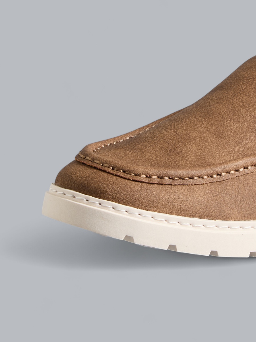 Plain Slip-On Loafers