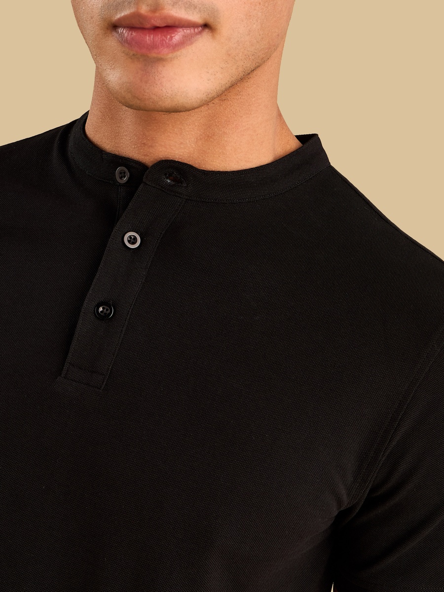 Mandarin Collar T-Shirt
