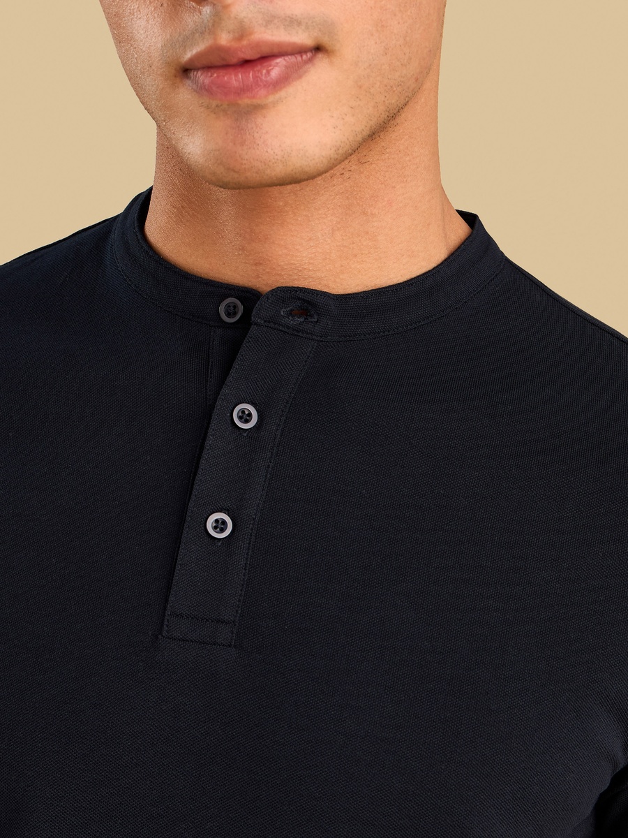 Mandarin Collar T-Shirt