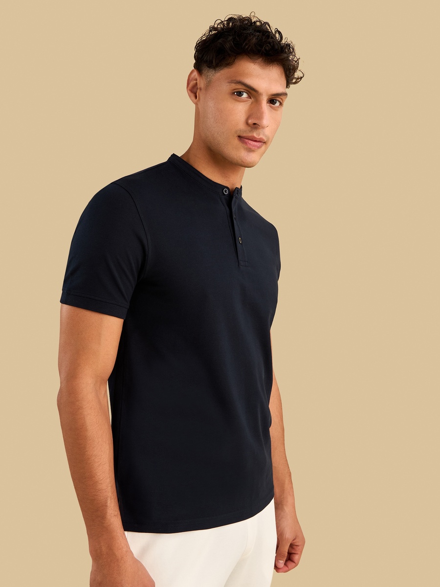 Mandarin Collar T-Shirt