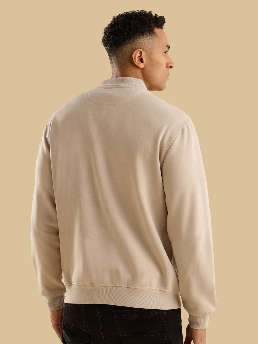 Embroidered Fleece Better Cotton Bomber Jacket