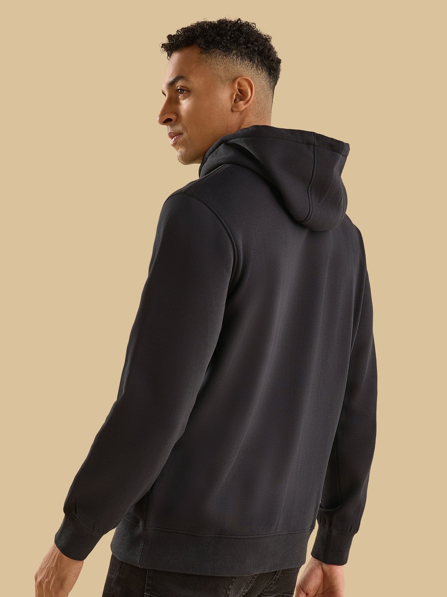 Printed Fleece Hooded Sweatshirt