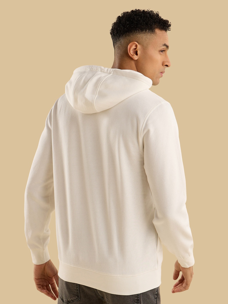 Printed Fleece Hooded Sweatshirt