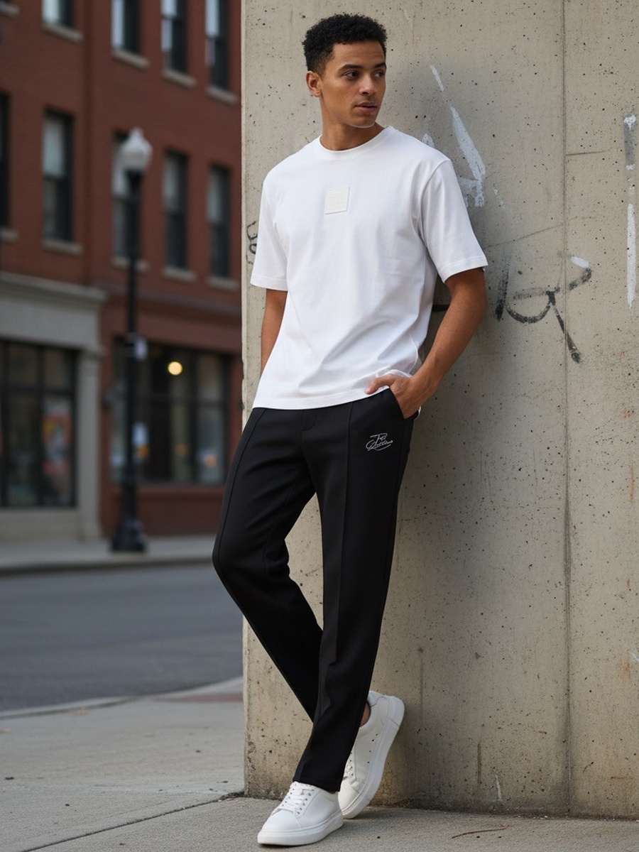 Applique Accent Jersey T-Shirt