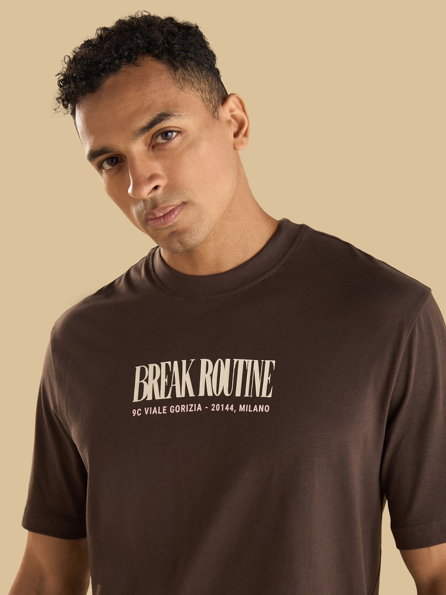 Typographic Print T-Shirt