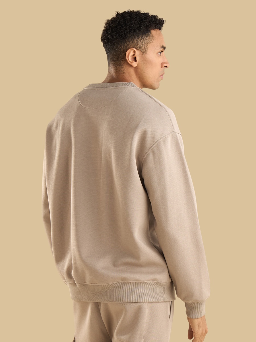 Embossed Oversized Sweatshirt