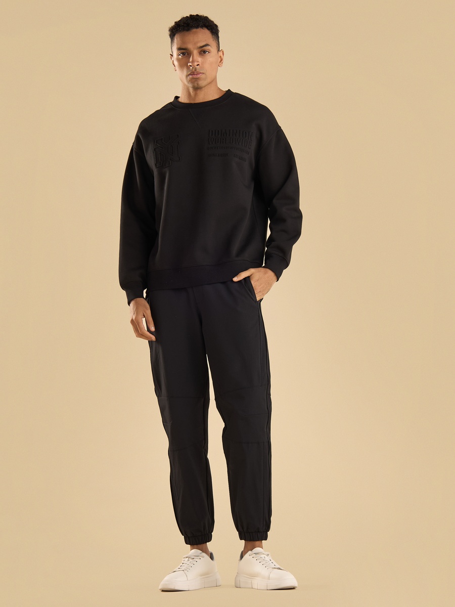 Embossed Oversized Sweatshirt