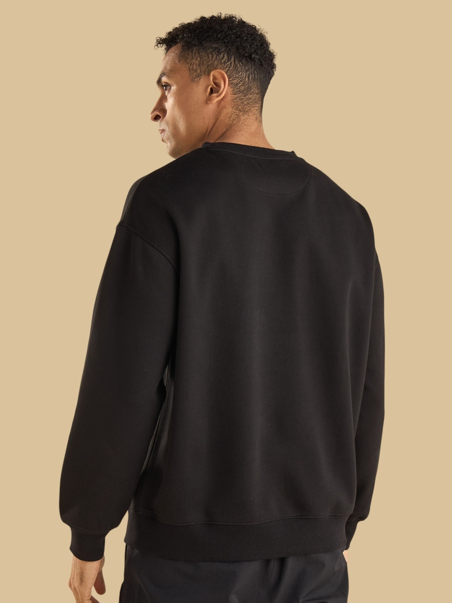Embossed Oversized Sweatshirt