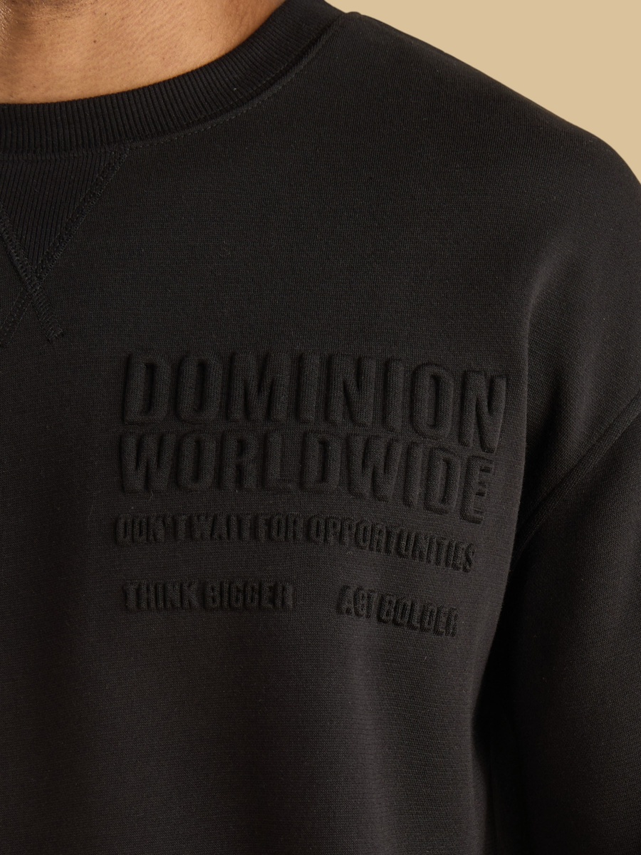 Embossed Oversized Sweatshirt