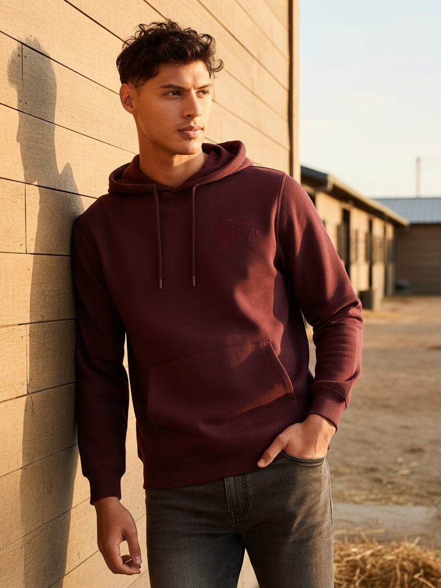 Embroidered Hooded Better Cotton Sweatshirt