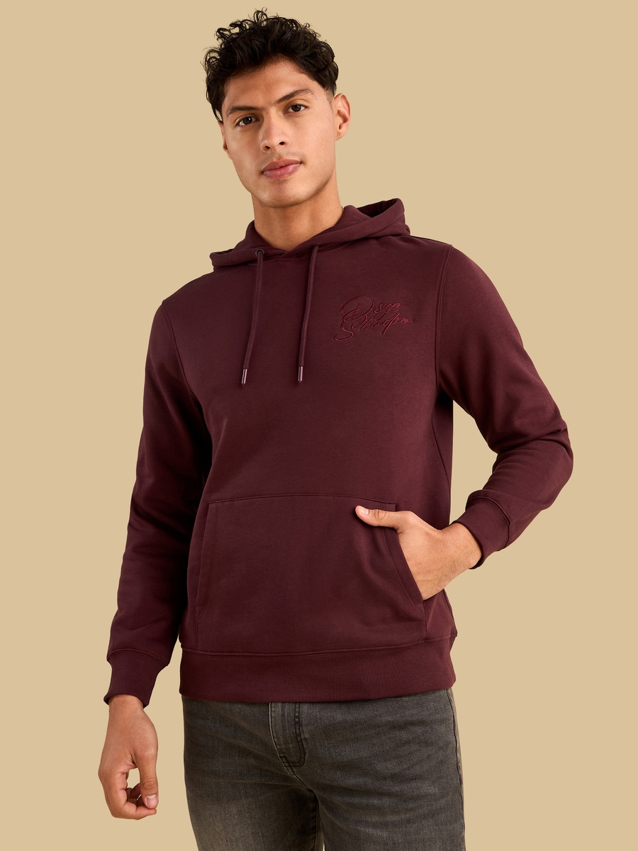 Embroidered Hooded Better Cotton Sweatshirt