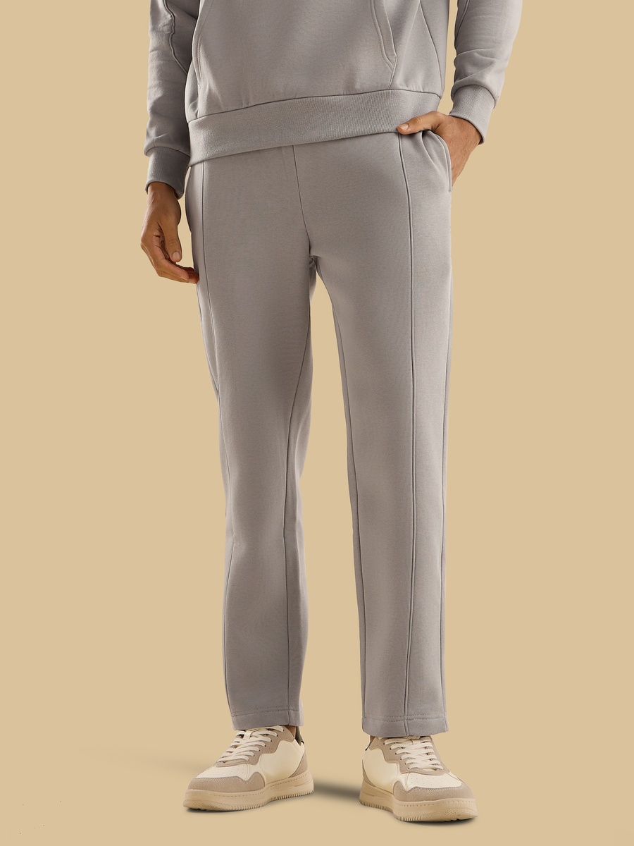 Relaxed Fit Track Pants with Piping