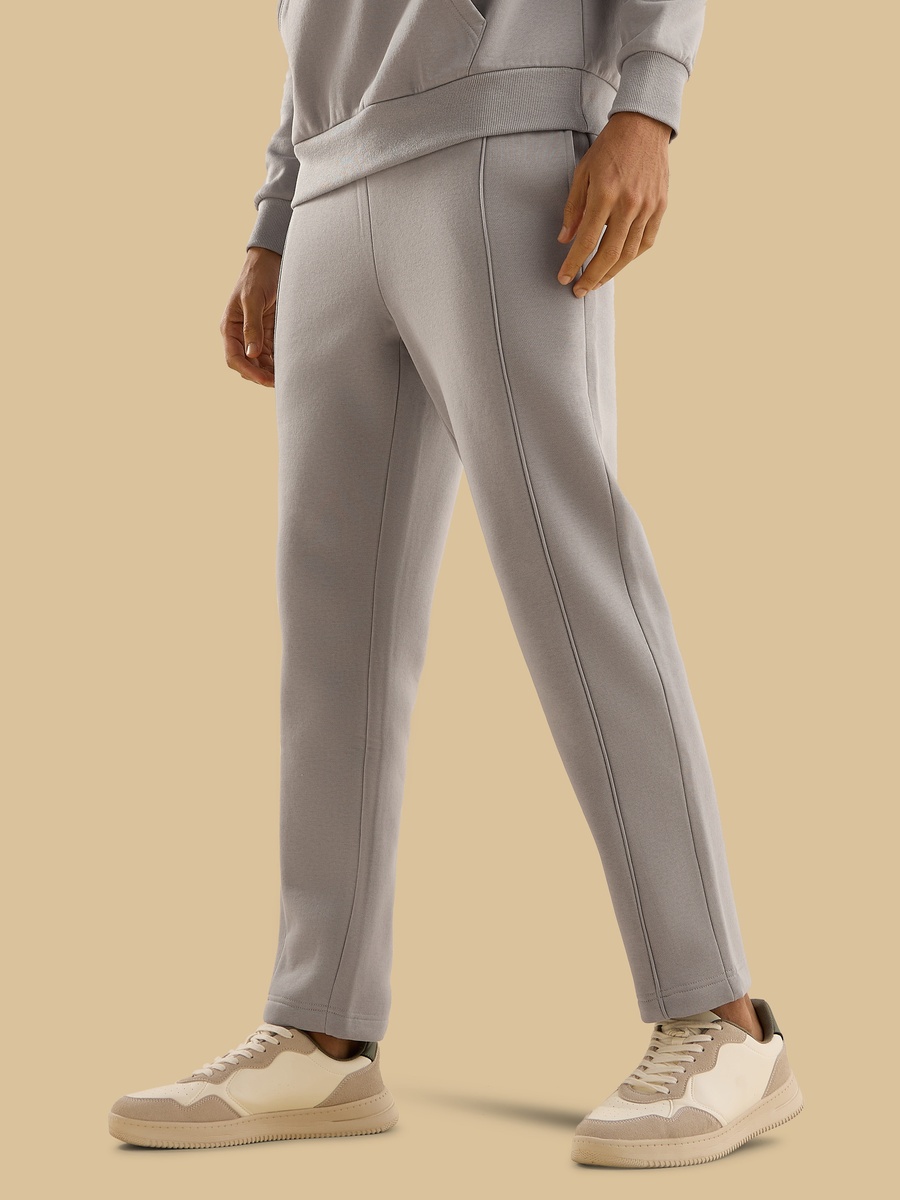Relaxed Fit Track Pants with Piping