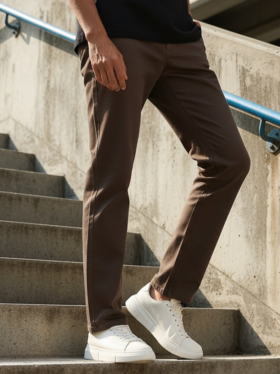 Slim Fit Chinos with Pockets