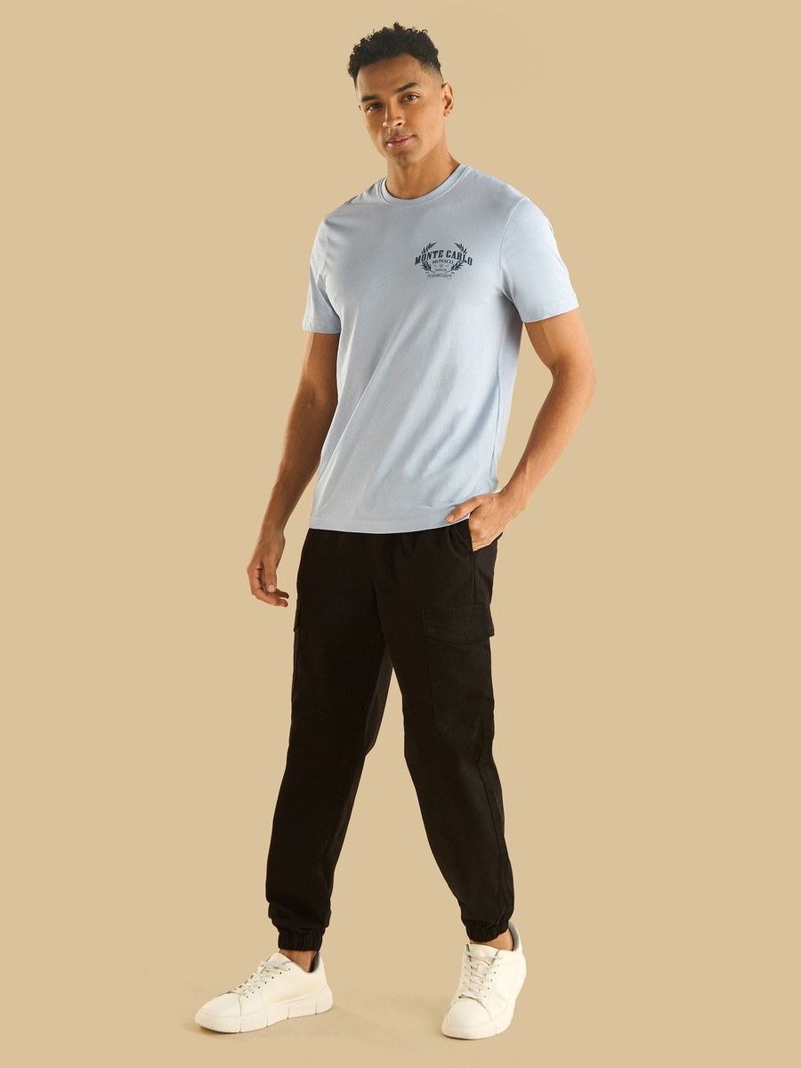 Textured Cargo Joggers