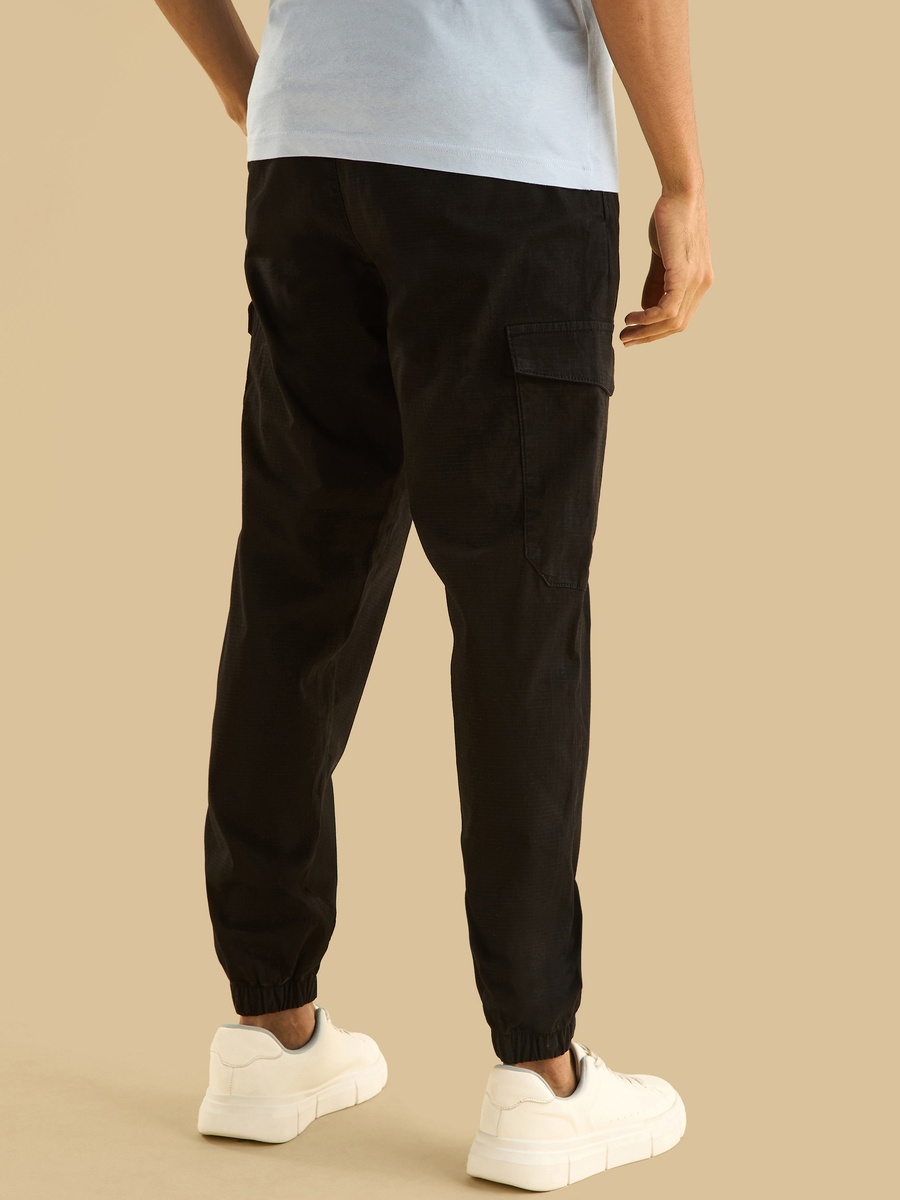 Textured Cargo Joggers