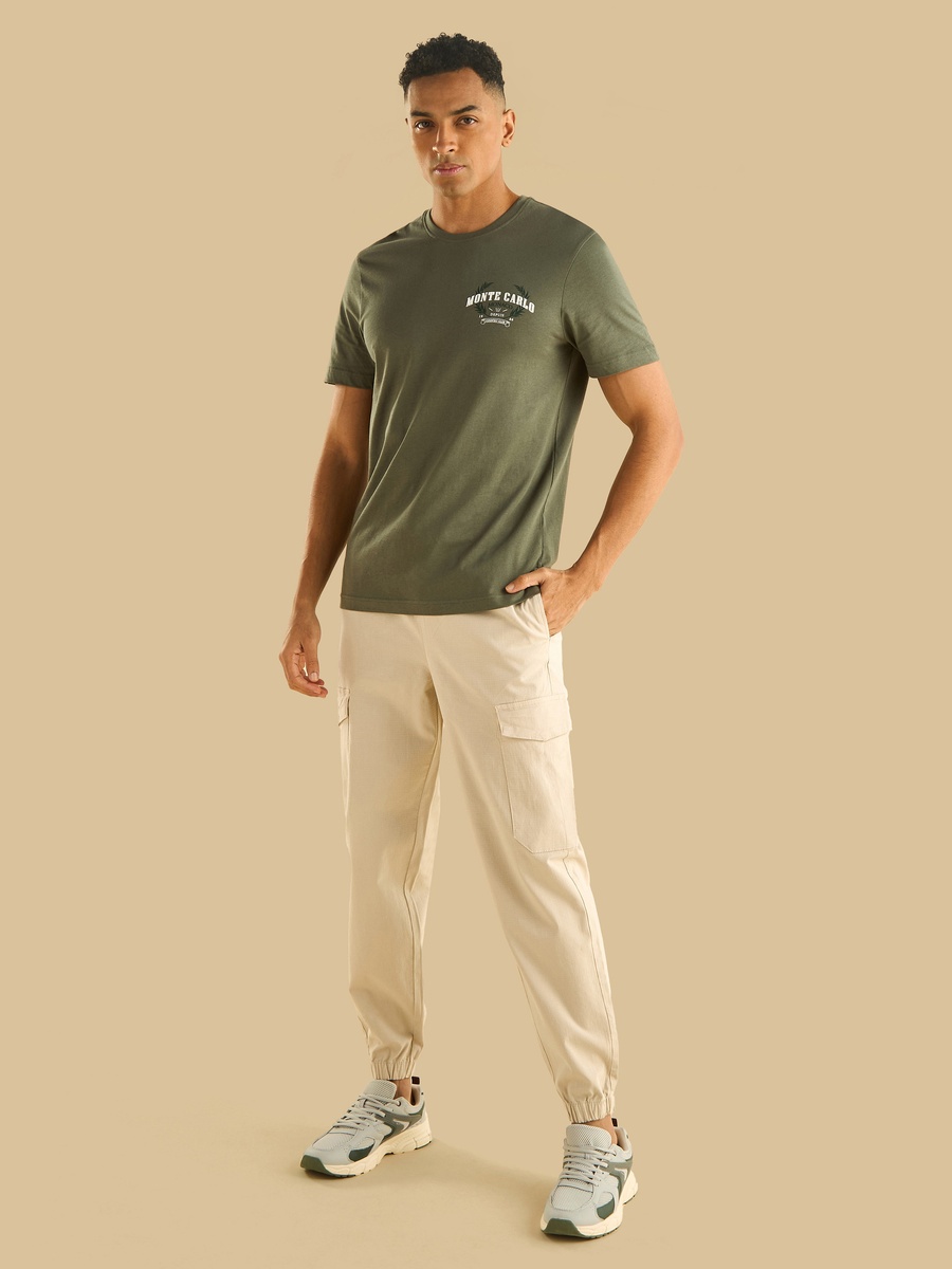 Textured Cargo Joggers