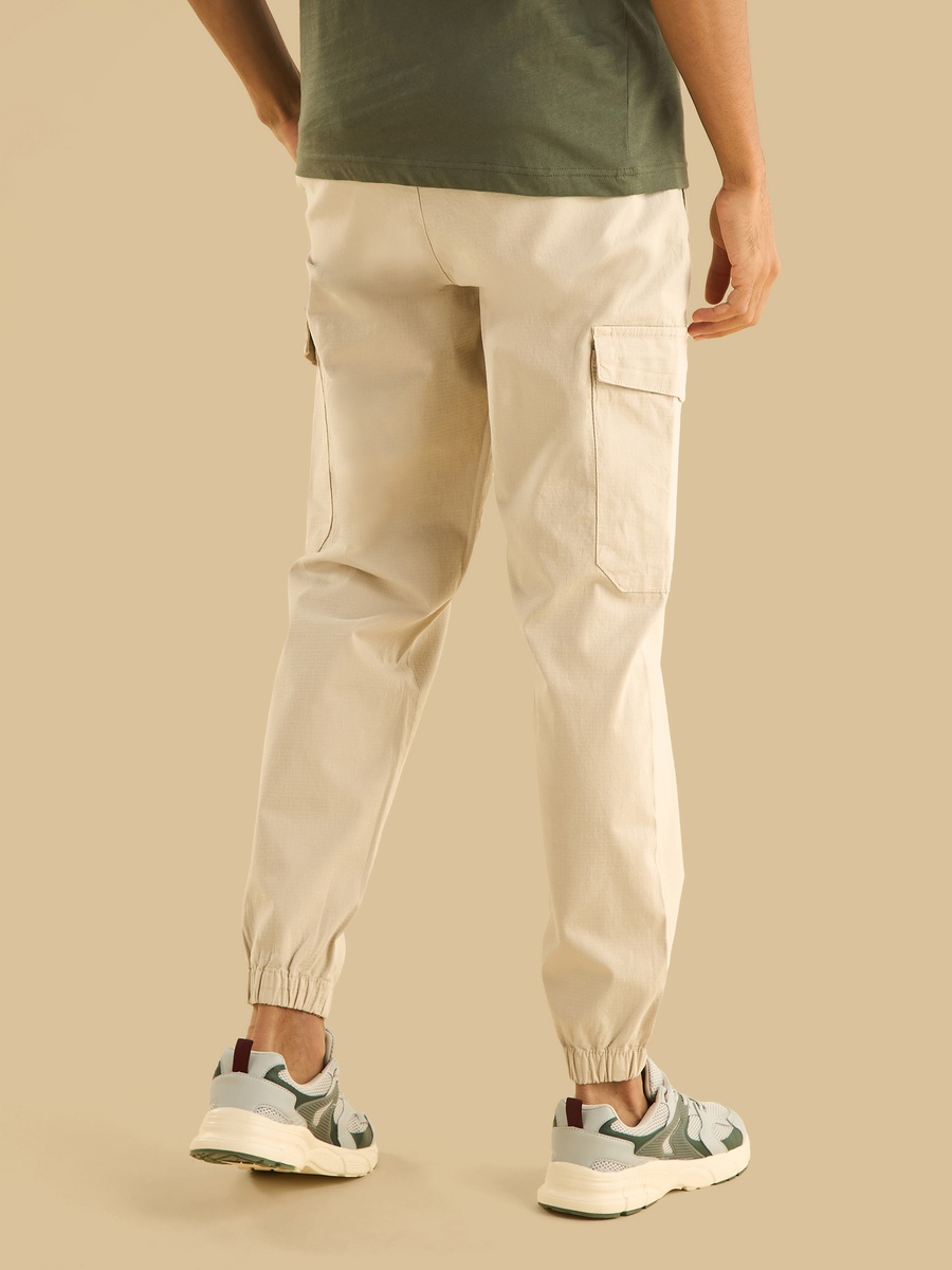 Textured Cargo Joggers