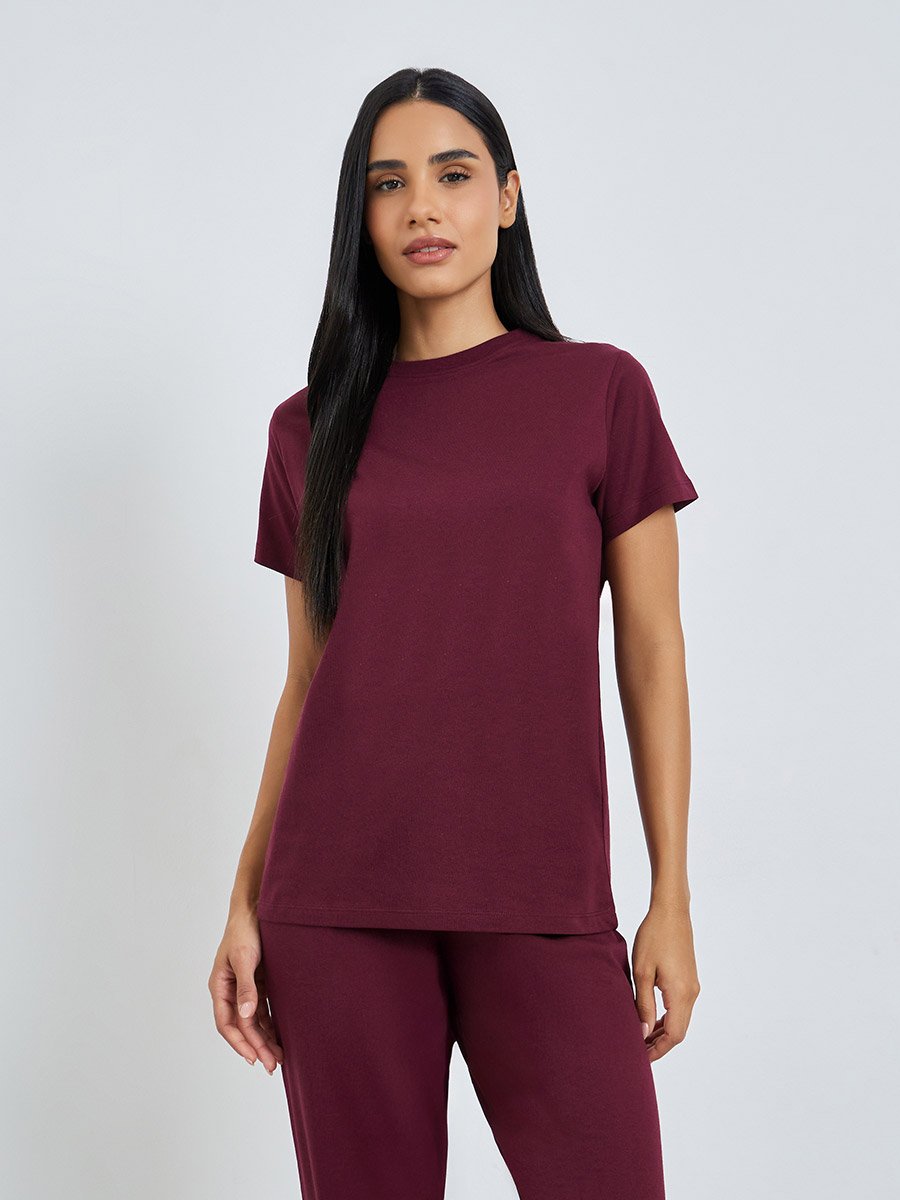 Pack of 3 - Solid Short Sleeve T-Shirt, Shorts and Pyjama Set