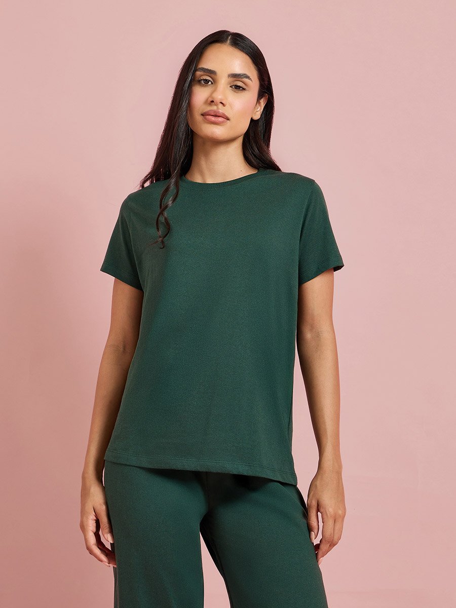 Pack of 3 - Solid Short Sleeve T-Shirt, Shorts and Pyjama Set