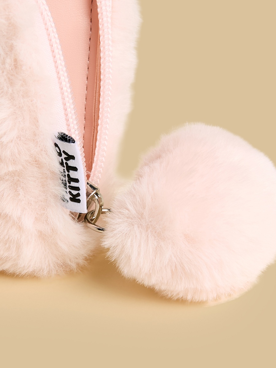 Hello Kitty Wallet with Pom-Pom Detail