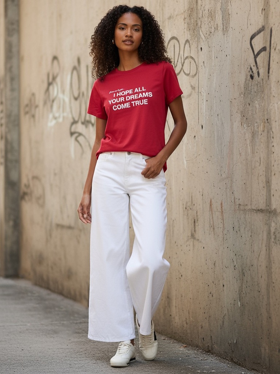 Slogan Print T-Shirt