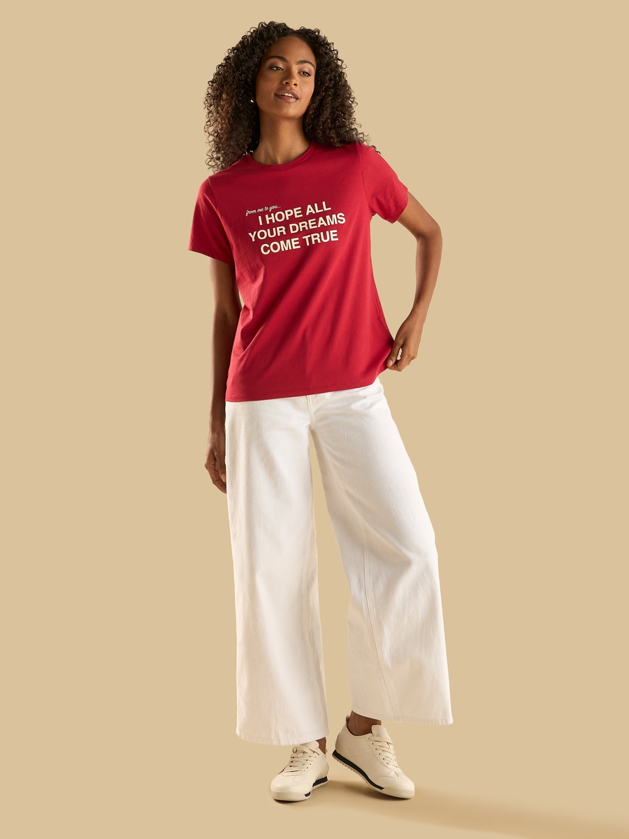 Slogan Print T-Shirt