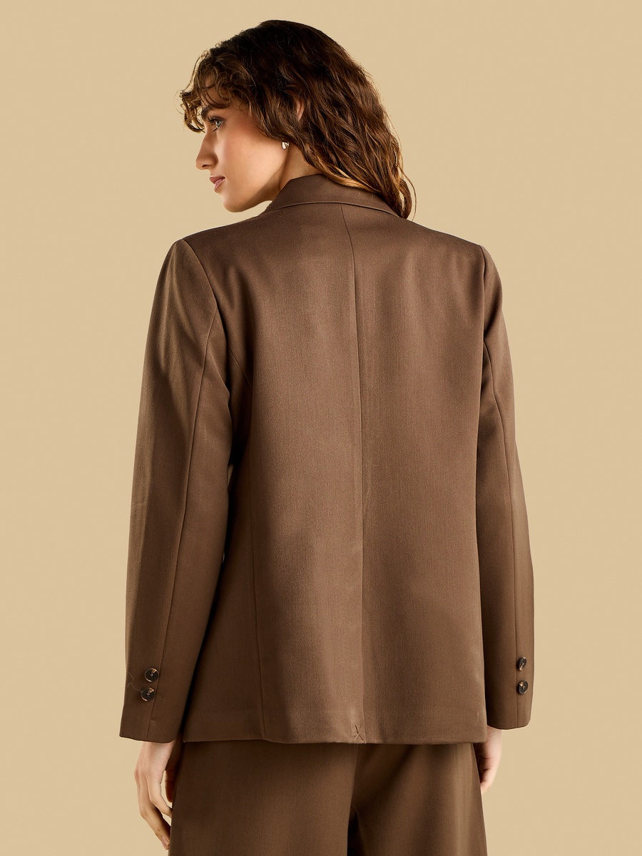 Notch Lapel Oversized Blazer