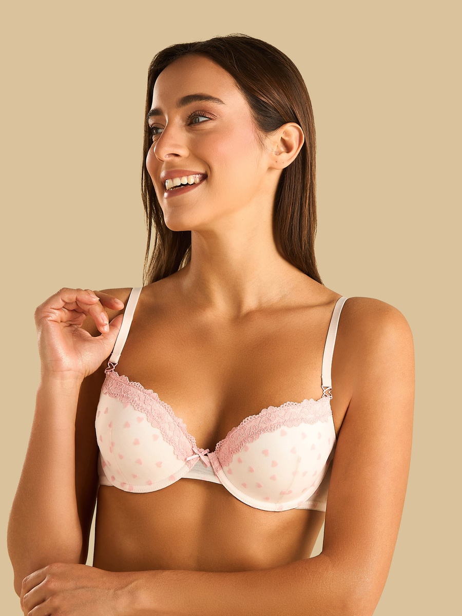 Lace Push-Up Wired Demi Bra