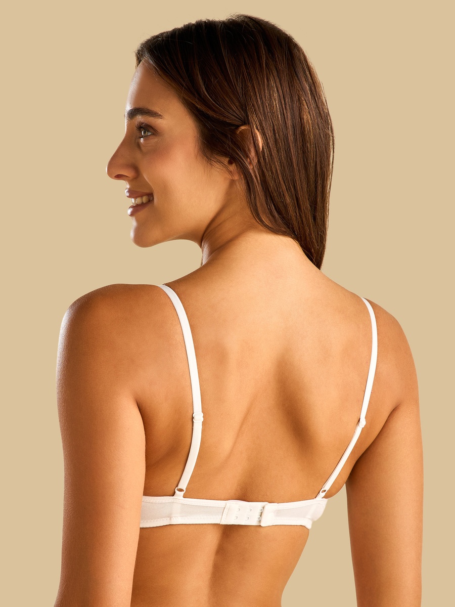 Pack of 2 - Textured Non-Wired Padded A-frame Bra