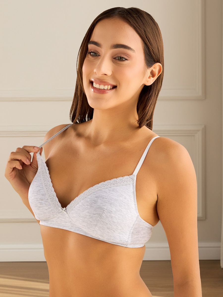 Pack of 2 - Padded Non-Wired A-frame Bra