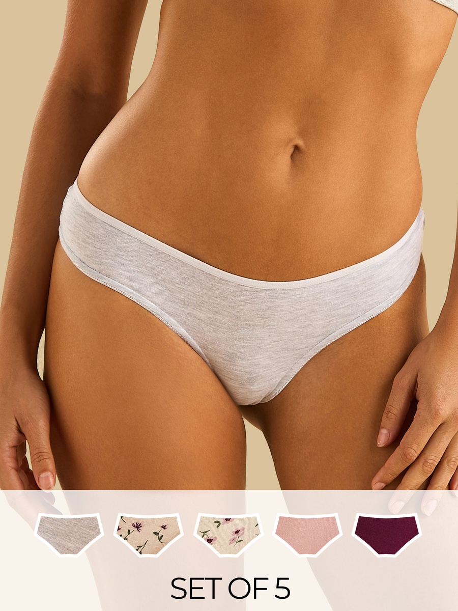 Pack of 5 - Assorted Brazilian Briefs