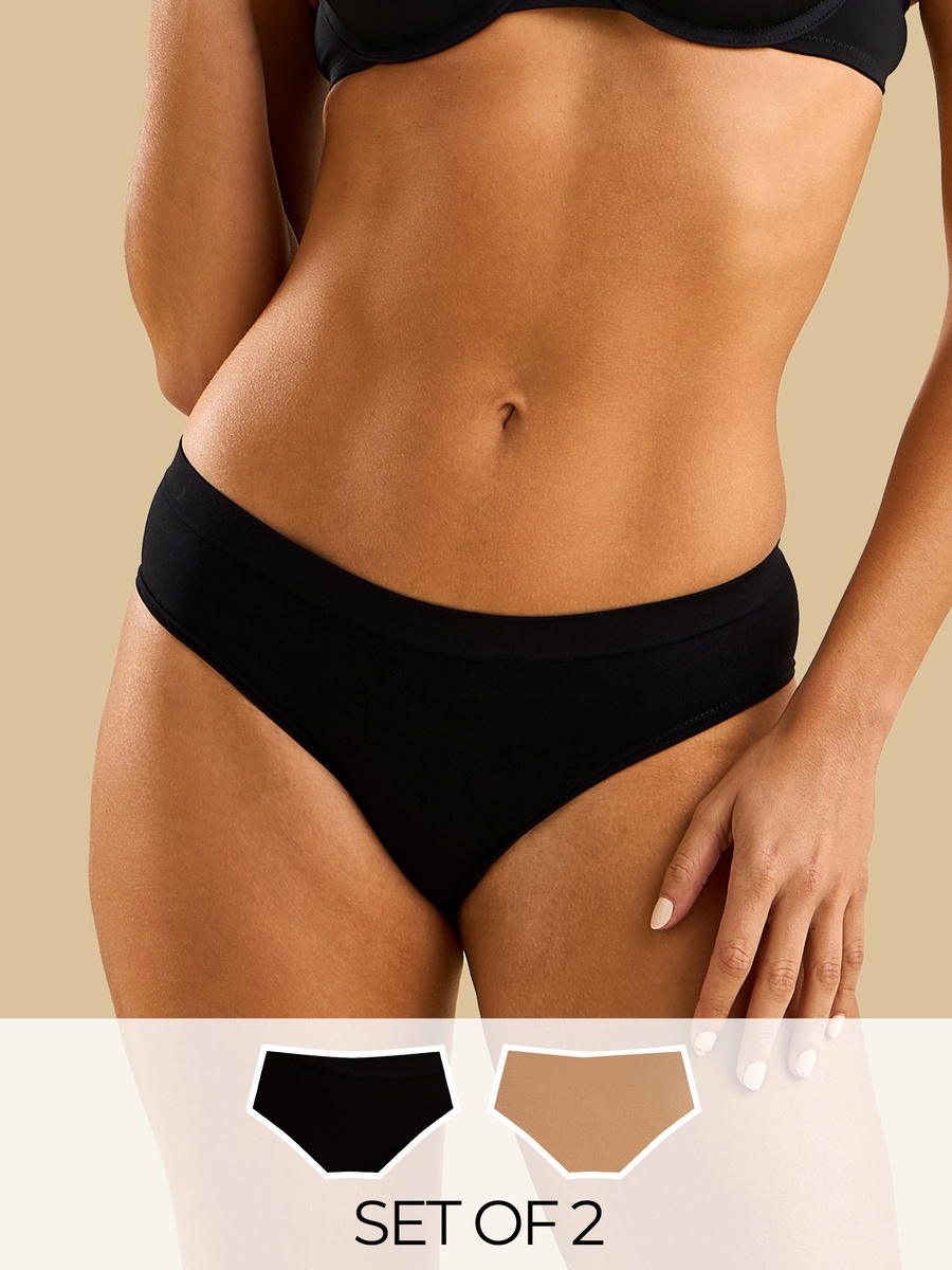 Pack of 2 - Plain Cheekster Briefs
