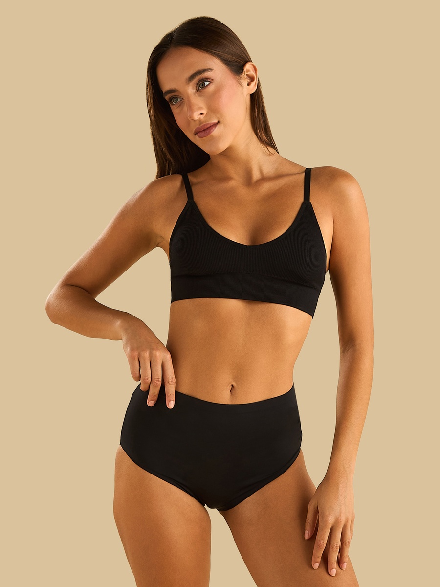 Pack of 3 - Plain Bonded Full Briefs