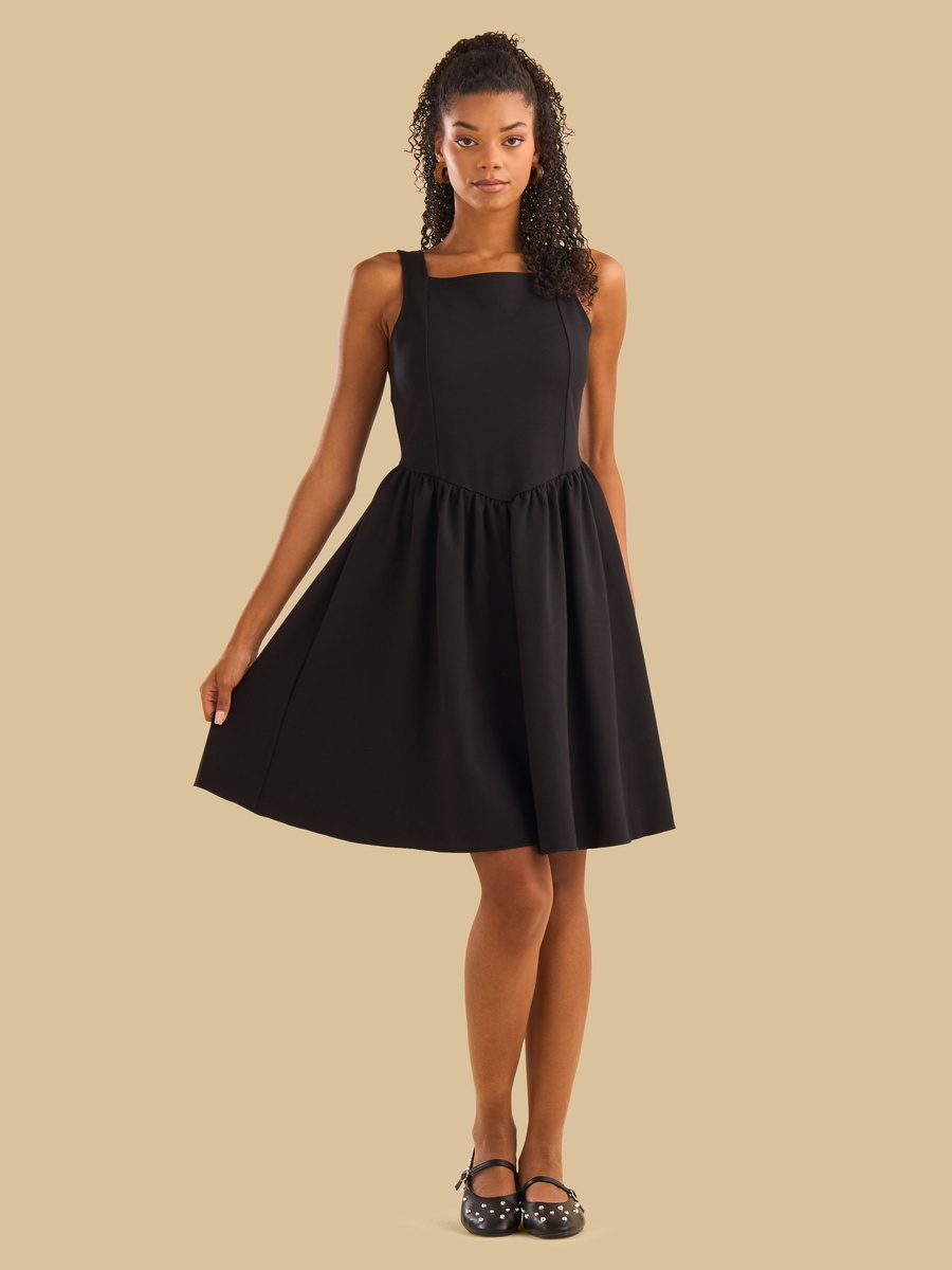Square Neck Sleeveless Mini Dress For Default Category at Bahrain