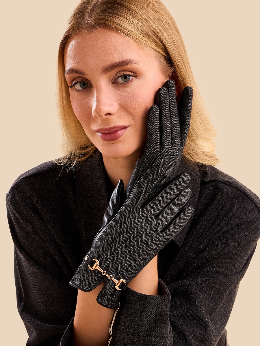 Metal Accent Gloves