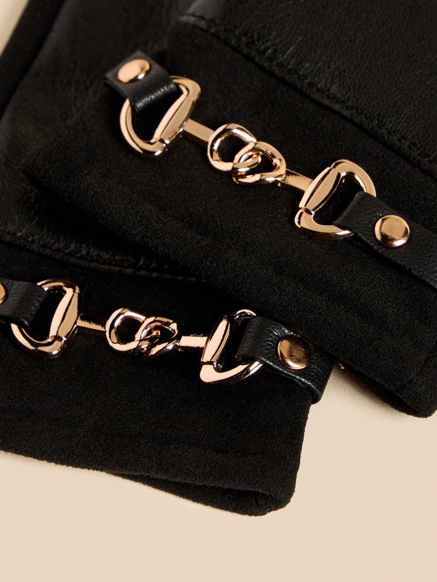 Metallic Accent Gloves