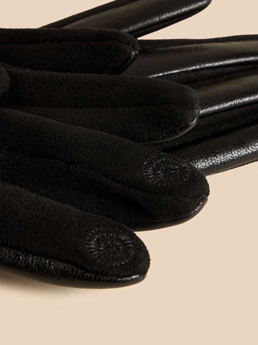 Metallic Accent Gloves