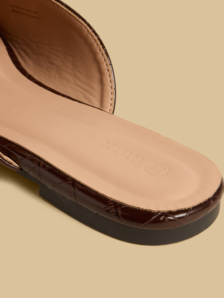 Textured Slip-On Mules