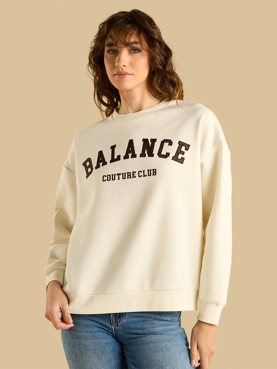 Balance Applique Sweatshirt