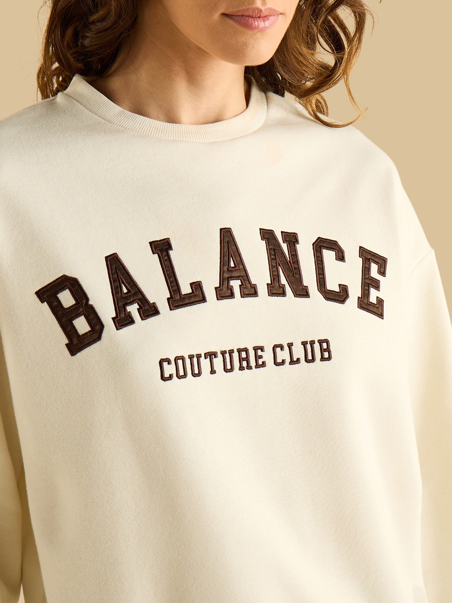 Balance Applique Sweatshirt